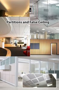 partiton and fall ceiling