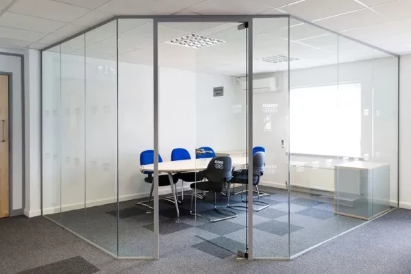 Clear Tempered Modern Custom Office Glass Partition