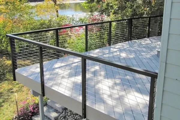 black-aluminum-cable-railing